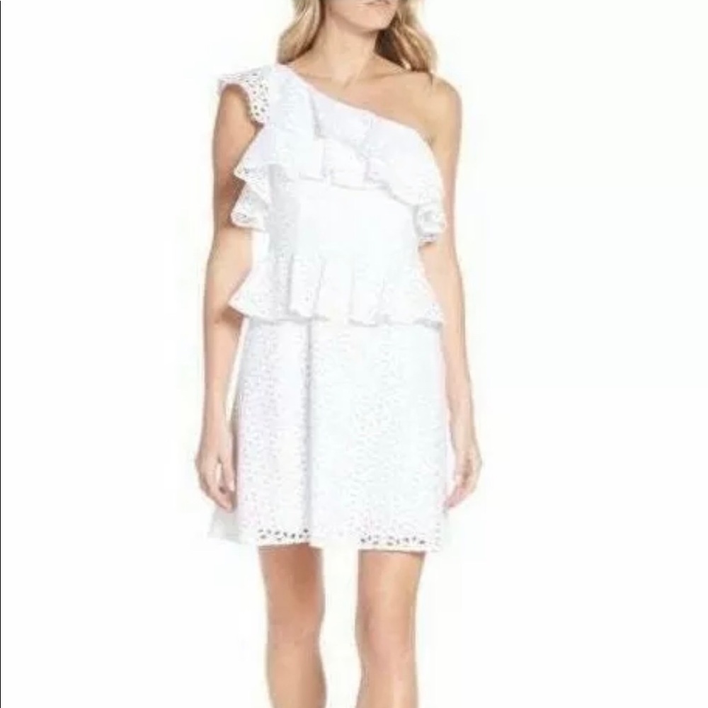 Lilly Pulitzer Josey Eyelet One Shoulder Dress